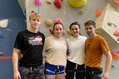 Training in der Kletterhalle